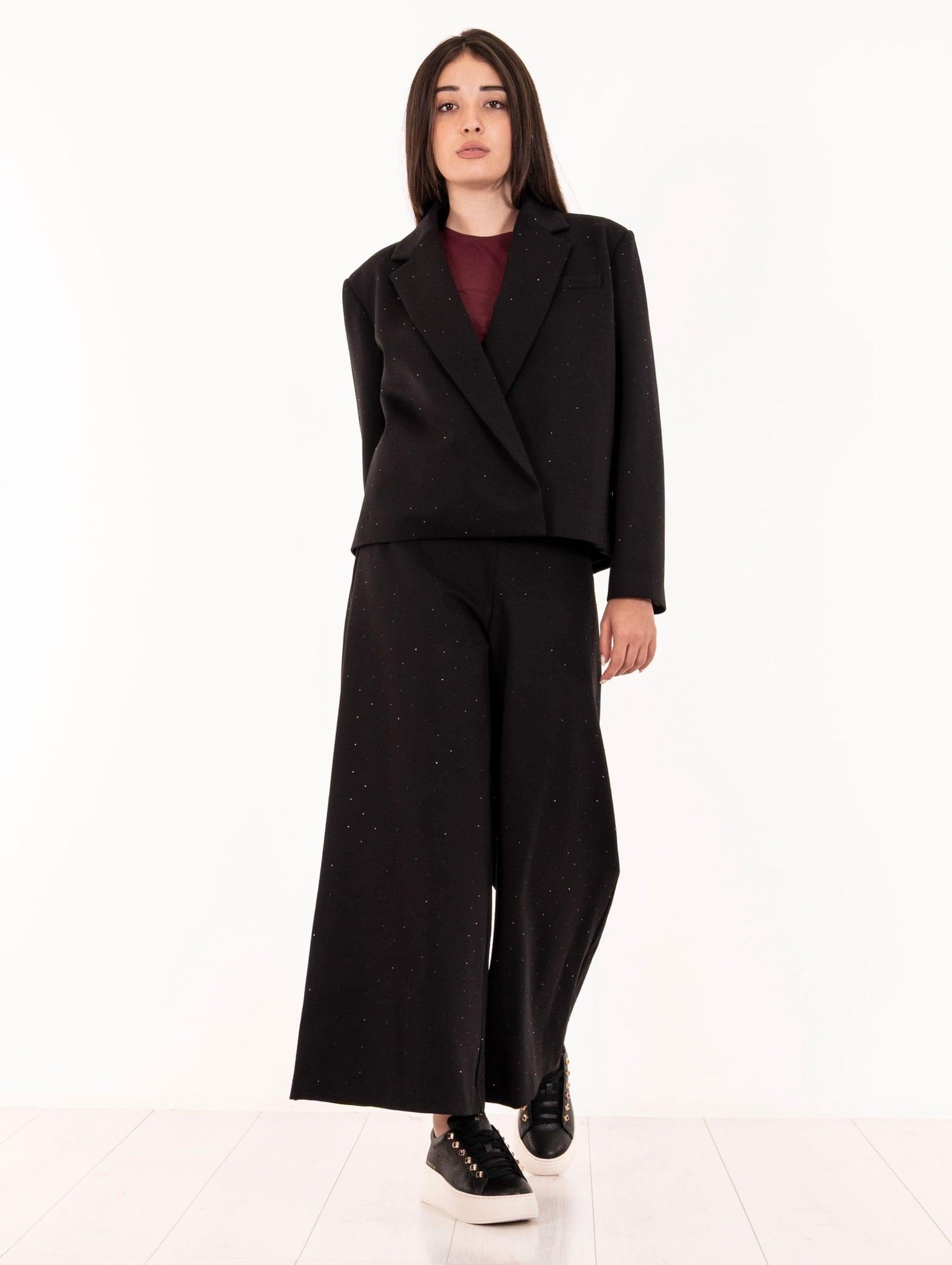 Blazer Meimeij Scuba Strass Nera