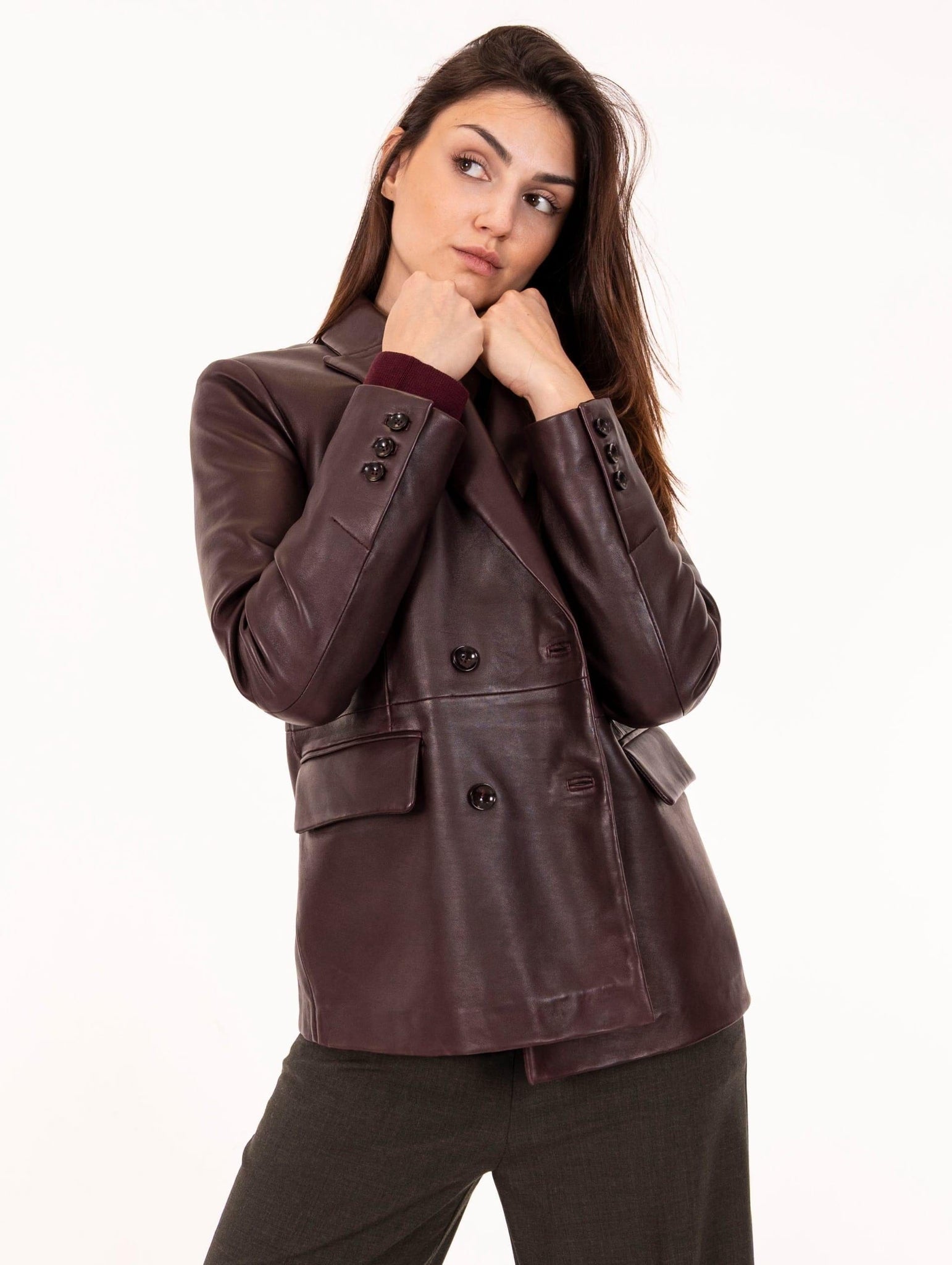 Blazer Tiak The Jeackie Leather in Pelle Plongee Granada