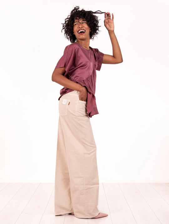 Blusa Alessia Santi in Cotone e Seta Amarena