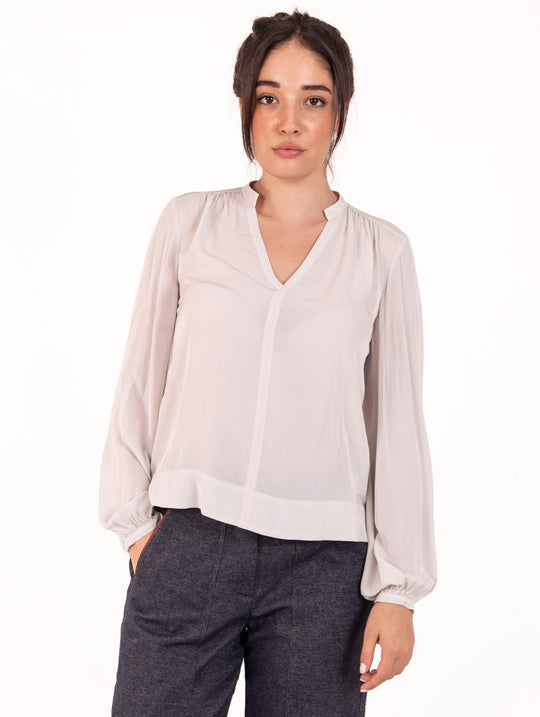 Blusa Alessia Santi in Viscosa Gesso