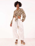 Blusa Beatrice Four Stroke in Viscosa Verde