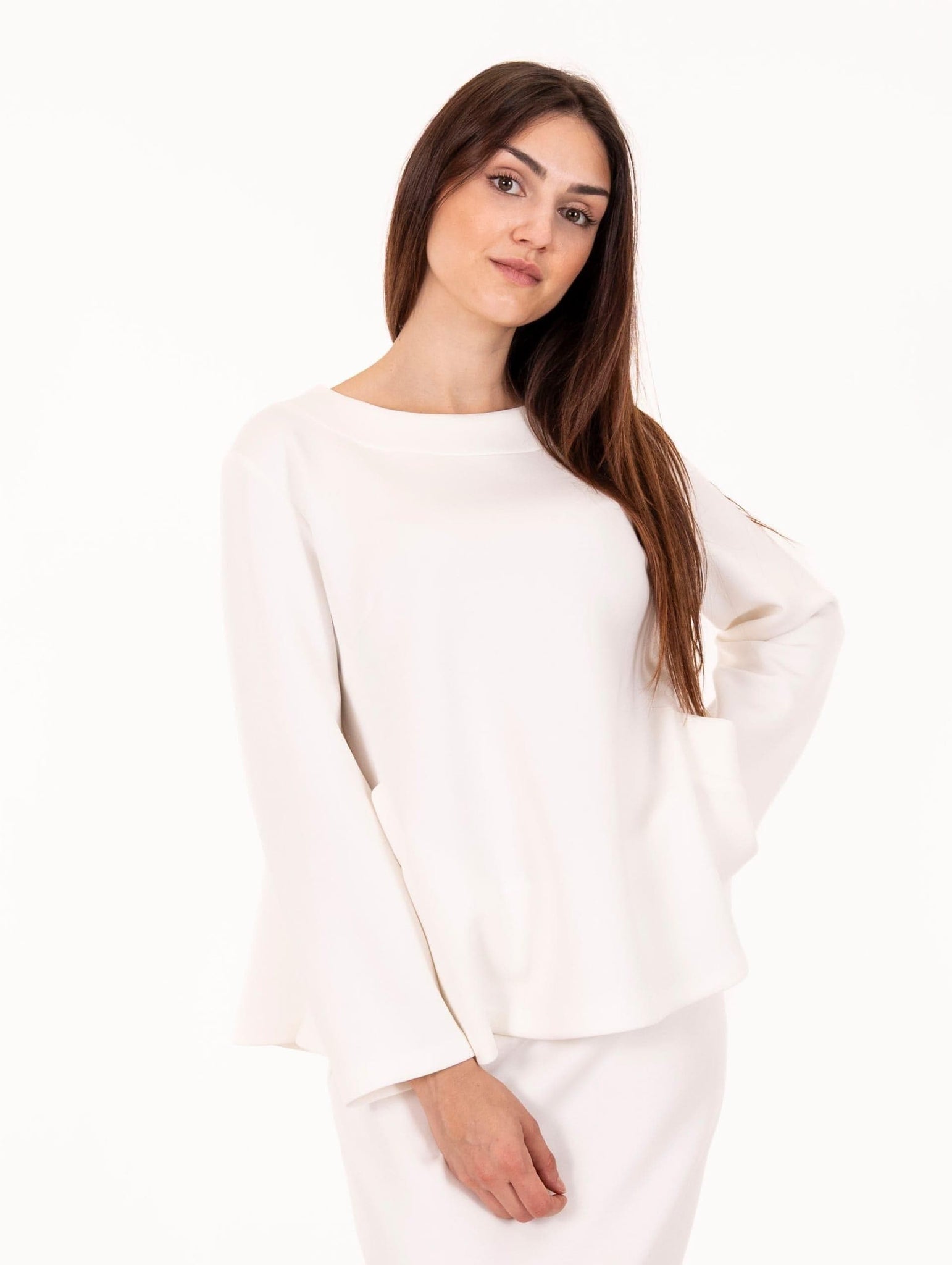 Blusa Meimeij Scuba Panna