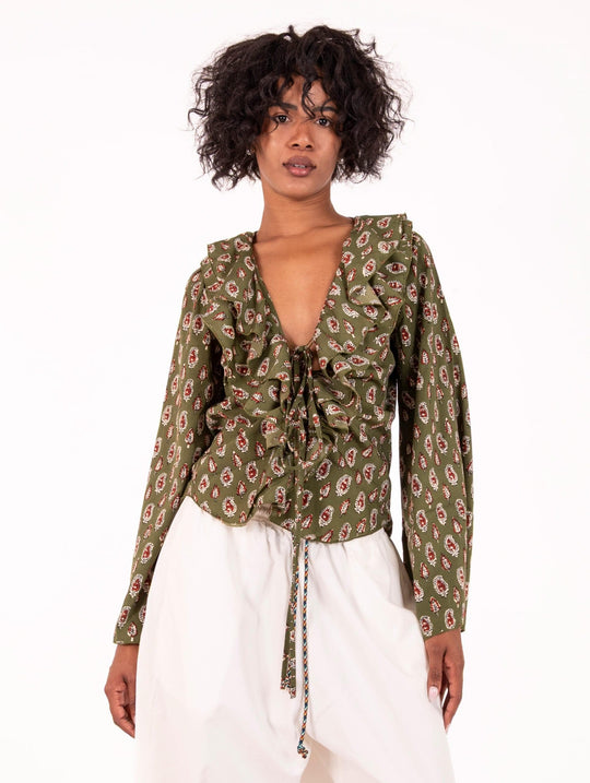 Bluse Ottavia Four Stroke aus Viskose Grün