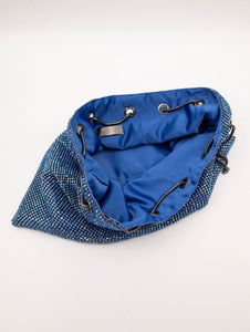 Borsa a Mano Twenty Fourhaitch Crystal Blu Pavone