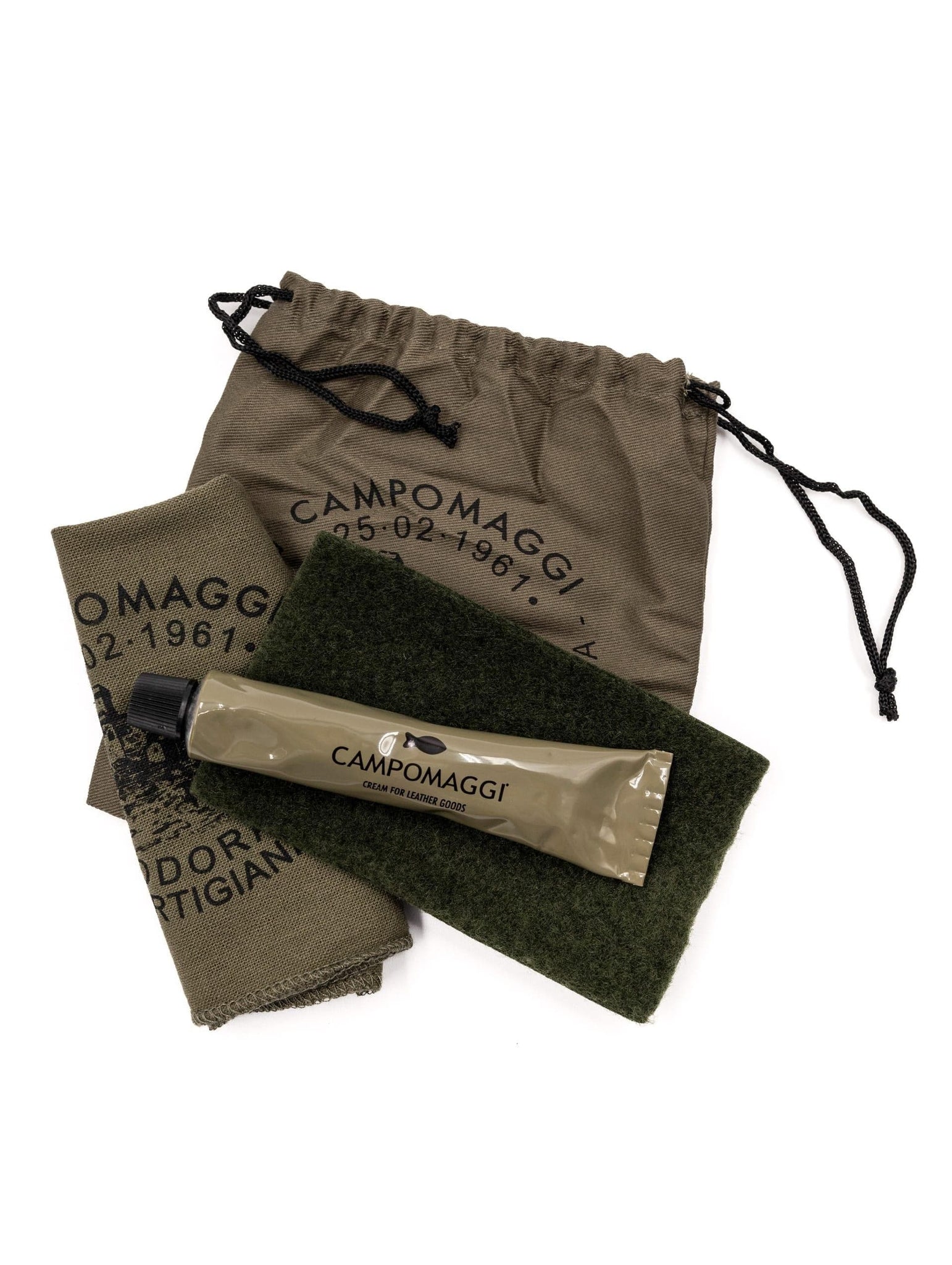 Borsa Agnese Campomaggi con Borchie in Pelle Cemento