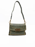 Borsa Agnese Campomaggi con Borchie Verdfe Lago