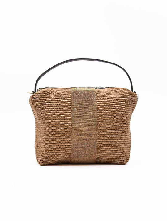 Borsa Astuccio Big Stripe L'aura Bronzo