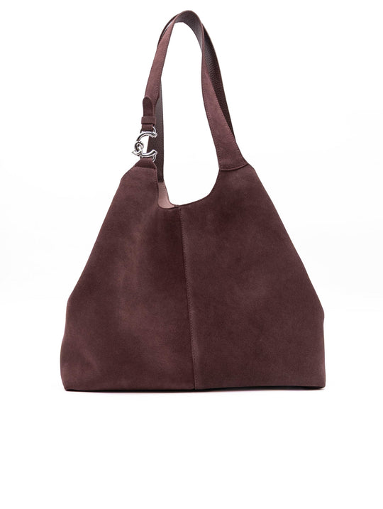 Borsa C-Easy Large Coccinelle in Suede Berry