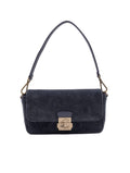 Borsa C-Me Lock Medium Coccinelle in Cotone Blu