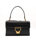 Black Hammered Leather Coccinelle Arlettis Bag