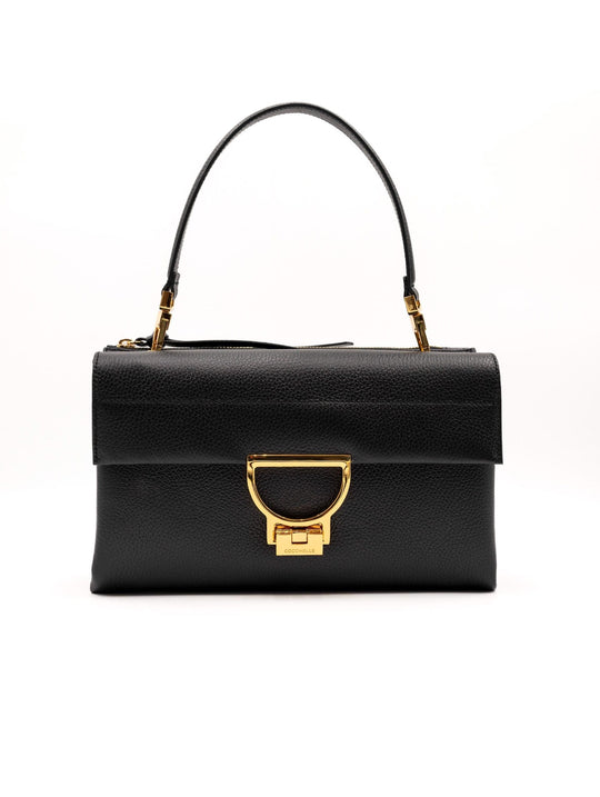 Borsa Coccinelle Arlettis in Pelle Martellata Nero