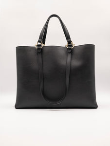 Borsa Coccinelle Hop On in Pelle Martellata Nera