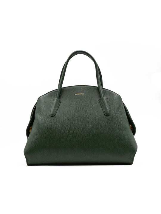 Borsa Coccinelle in Pelle Martellata Verde
