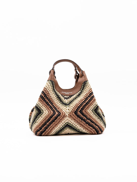 Borsa Dua Gianni Chiarini in Paglia Multicolor