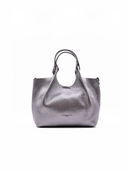 Borsa Dua Gianni Chiarini in Pelle Martellata Argento