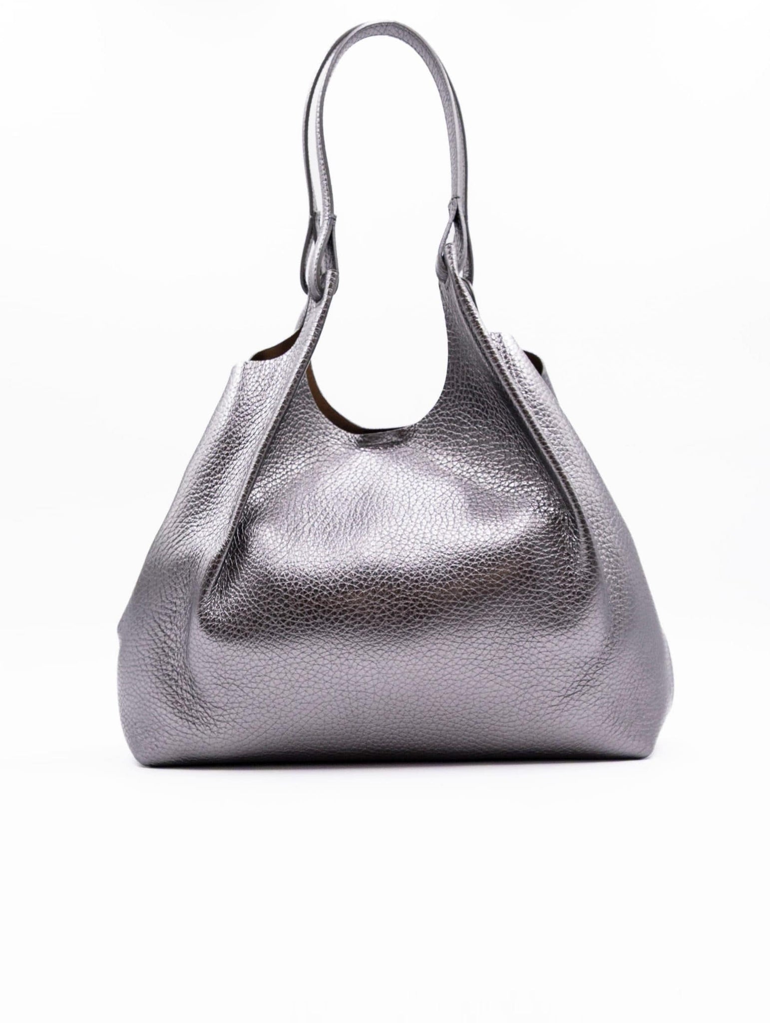 Borsa Dua Gianni Chiarini in Pelle Martellata Argento