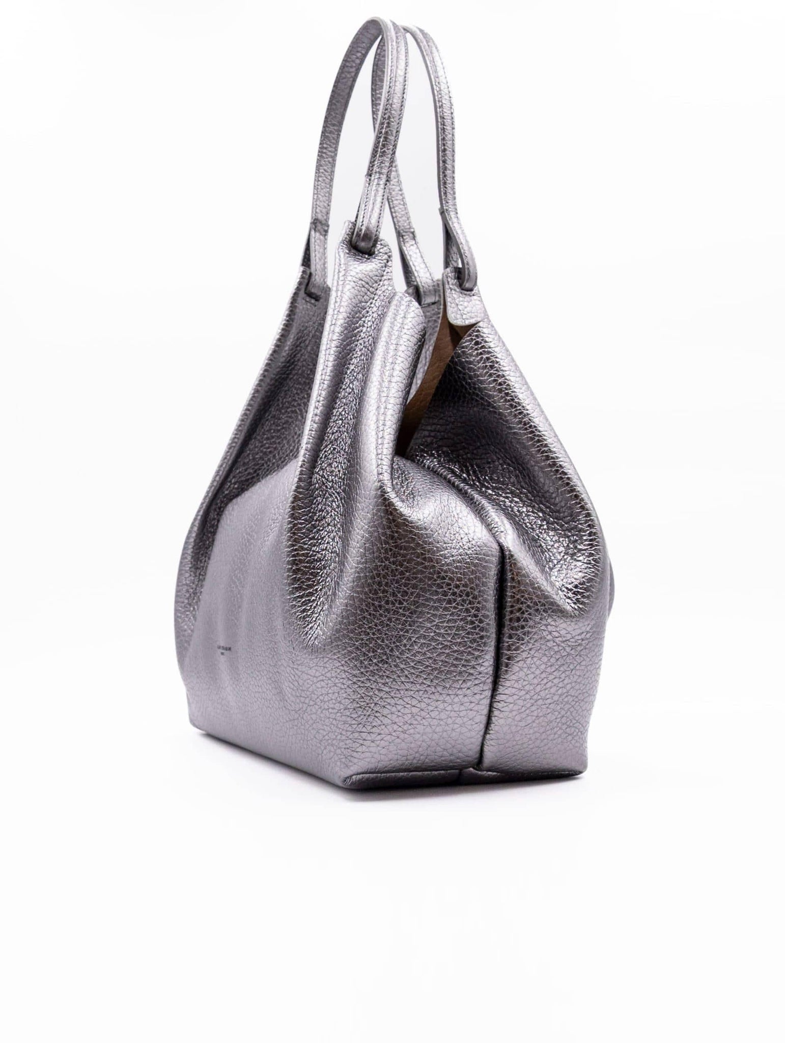 Borsa Dua Gianni Chiarini in Pelle Martellata Argento