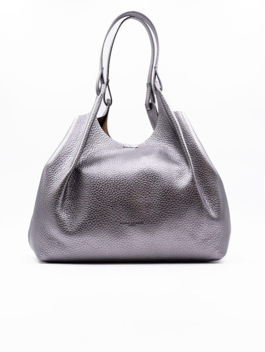 Borsa Dua Gianni Chiarini in Pelle Martellata Argento