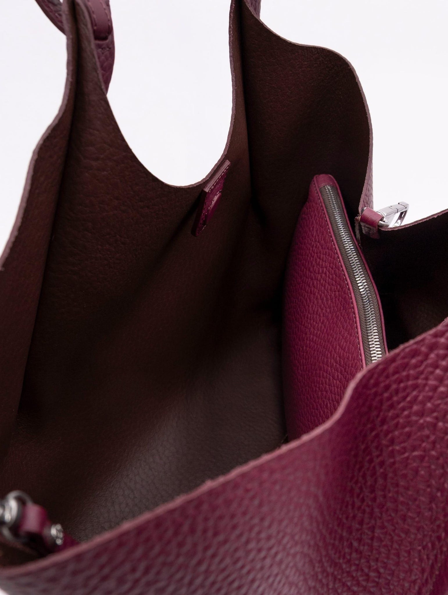 Borsa Dua Gianni Chiarini in Pelle Martellata Vino e Testa di Moro