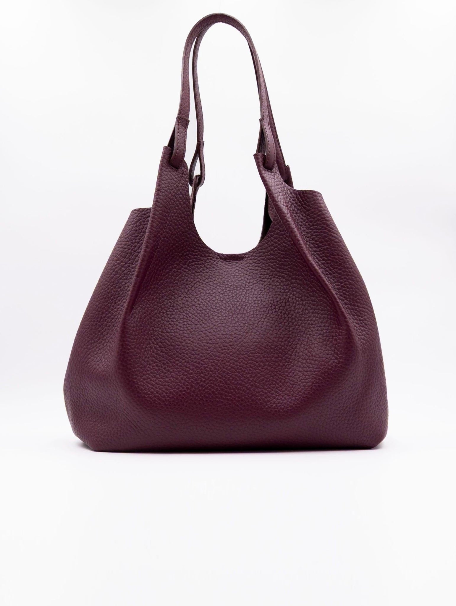 Borsa Dua Gianni Chiarini in Pelle Martellata Vino e Testa di Moro