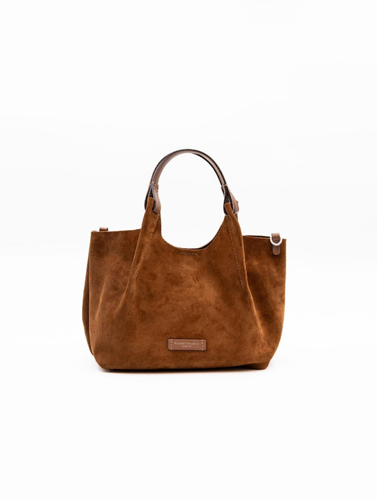 Borsa Dua Gianni Chiarini in Suede Cognac