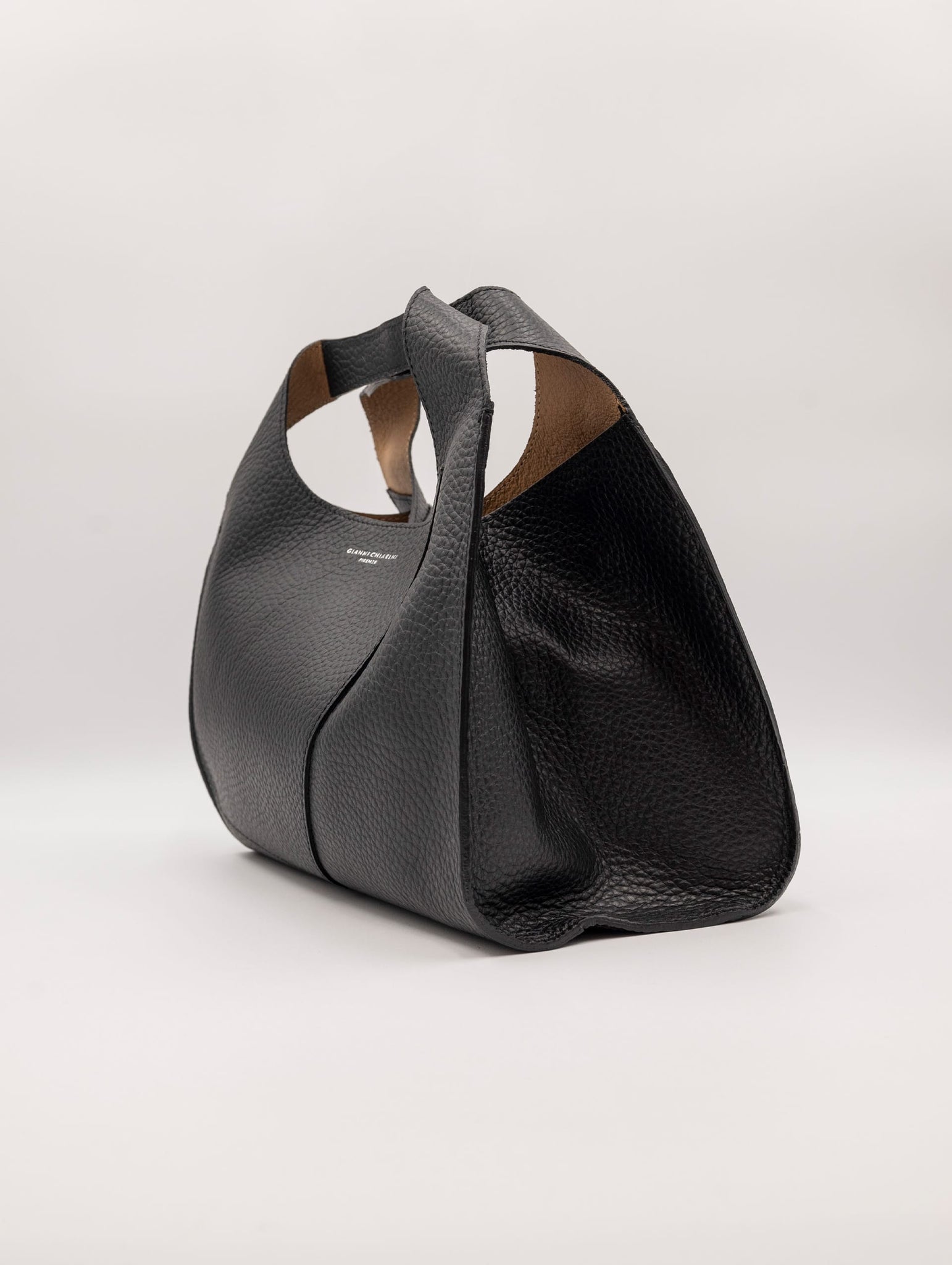 Borsa Euforia Gianni Chiarini in Pelle Martellata Nero