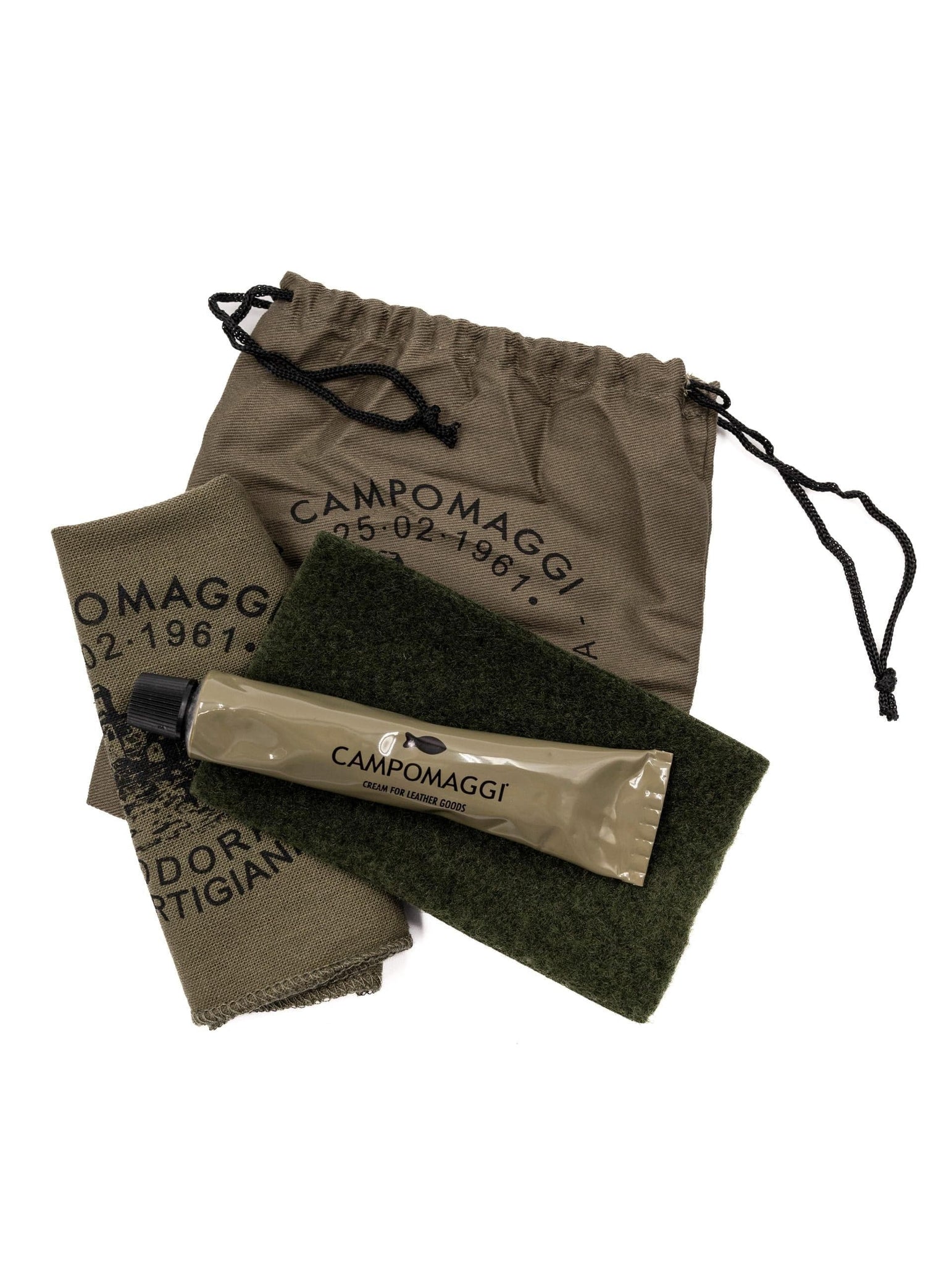 Borsa Eva Campomaggi con Borchie in Pelle Cemento