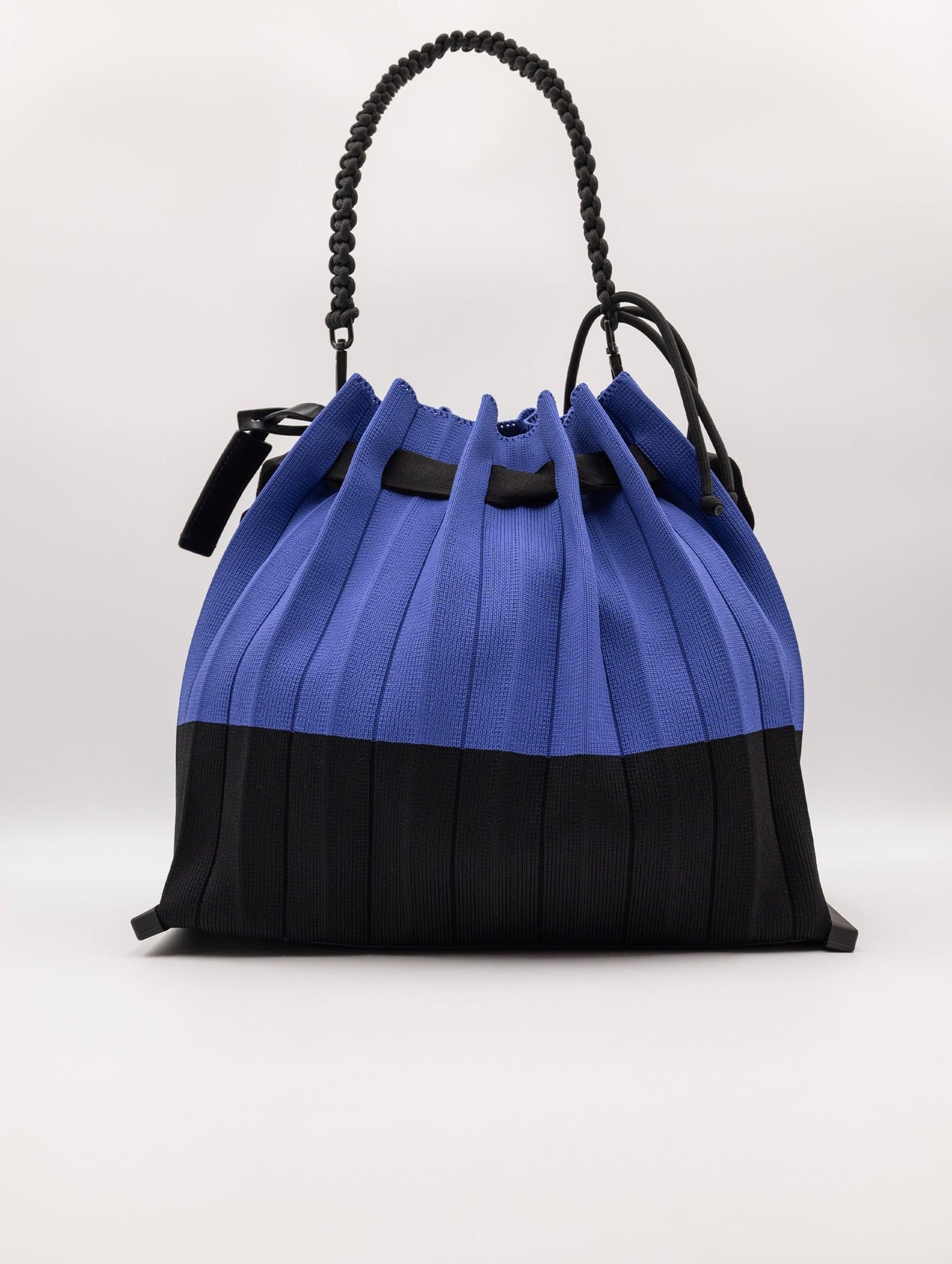 Borsa Fri-Yay Folding Large in Maglia Blu e Nero