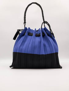 Borsa Fri-Yay Folding Large in Maglia Blu e Nero