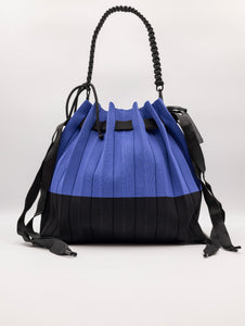 Borsa Fri-Yay Folding Large in Maglia Blu e Nero