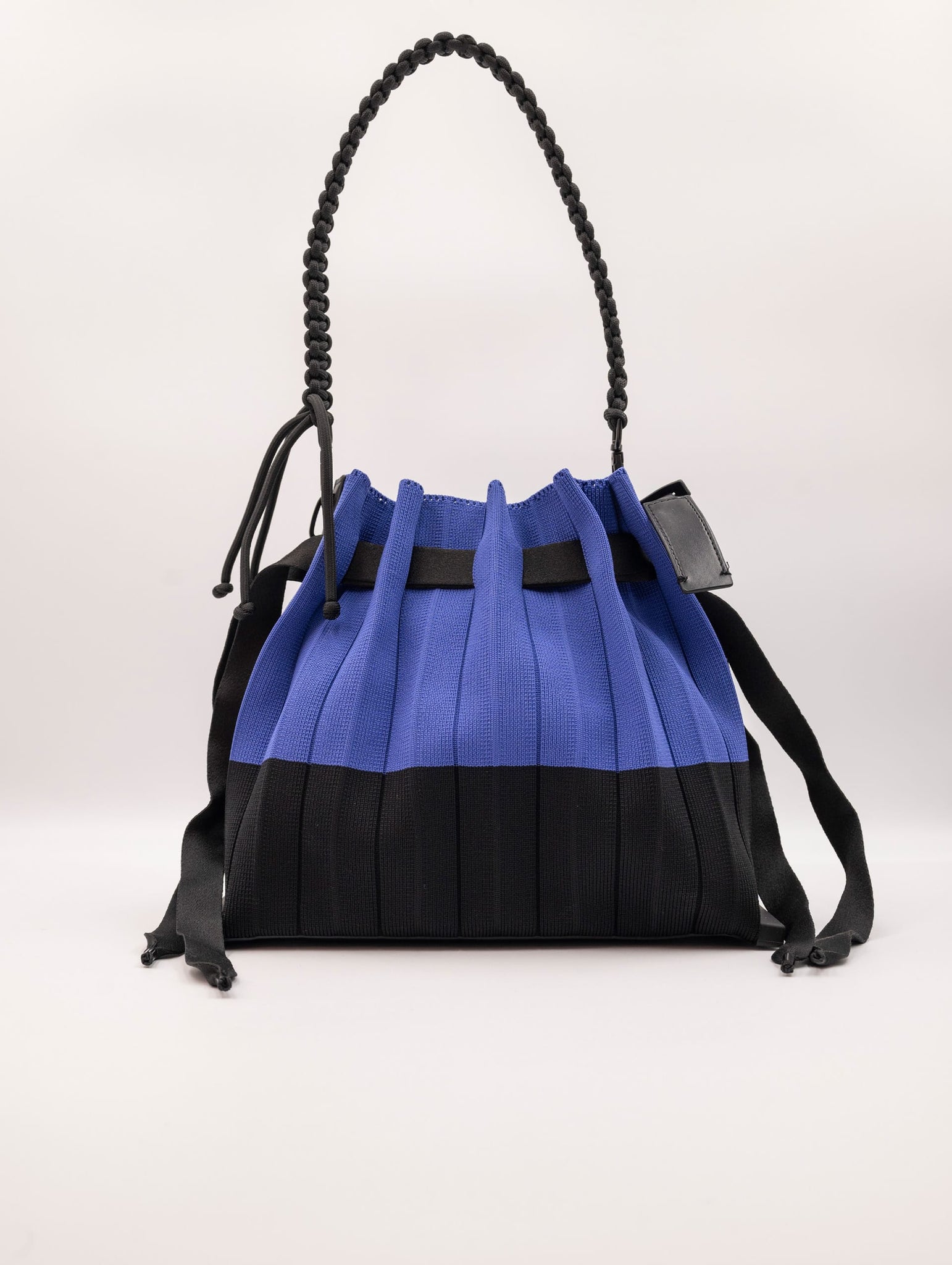 Borsa Fri-Yay Folding Small in Maglia Blu e Nero