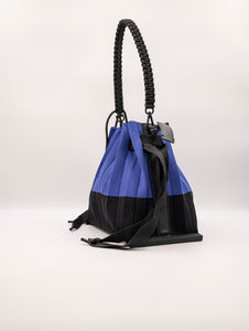 Borsa Fri-Yay Folding Small in Maglia Blu e Nero