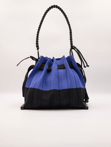 Borsa Fri-Yay Folding Small in Maglia Blu e Nero