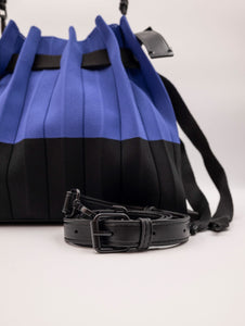 Borsa Fri-Yay Folding Small in Maglia Blu e Nero