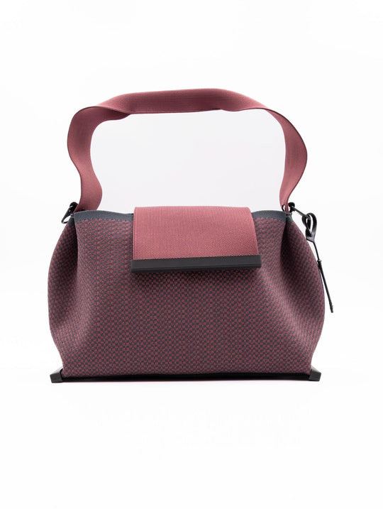 Borsa Fri-yay in Maglia Ciliegia e Grigio