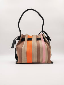 Borsa Fri-Yay Sara in Maglia Plissè Multicolor