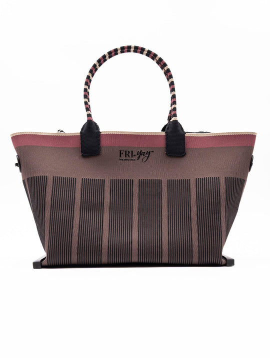 Borsa Marta Fri-yay in Maglia Marrone e Ciliegia