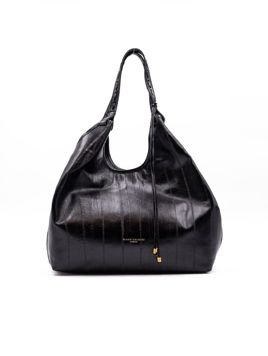 Borsa Over Dua Gianni Chiarini in Pelle Antique Nera