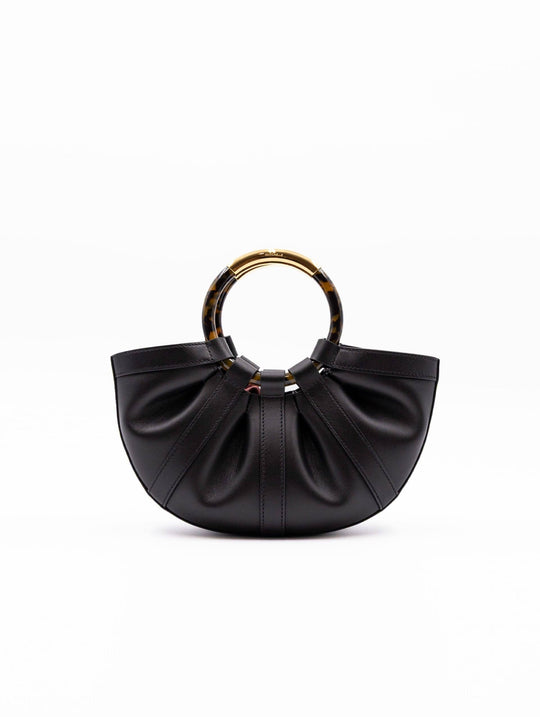 Shell Small Bag Coccinelle in Black Leather