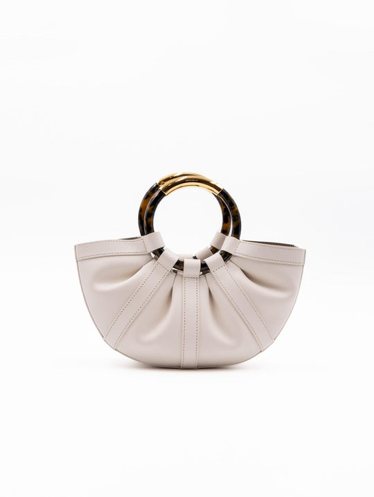Shell Small Bag Coccinelle in Pearl Leather