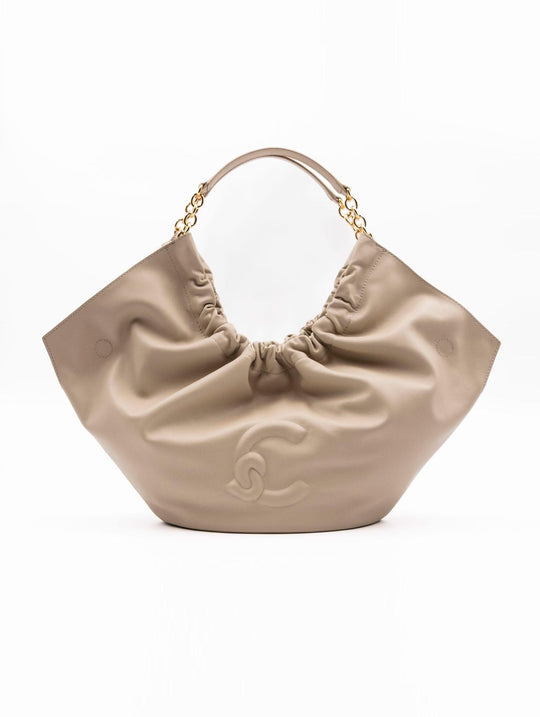 Borsa Smash Medium Coccinelle in Pelle Sabbia