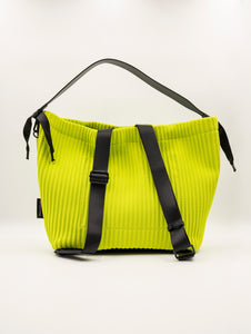 Borsa Zaino Fri-Yay in Maglia Plissè Lime