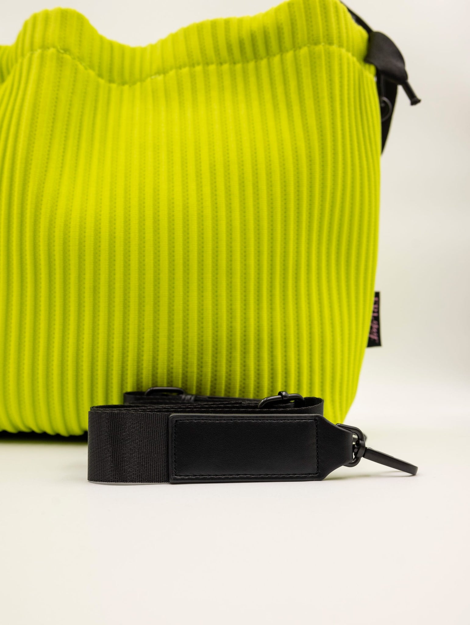 Borsa Zaino Fri-Yay in Maglia Plissè Lime