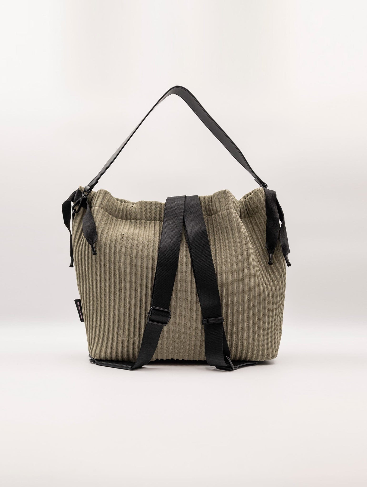 Borsa Zaino Fri-Yay in Maglia Plissè Salvia