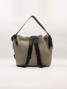 Borsa Zaino Fri-Yay in Maglia Plissè Salvia