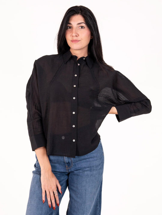 Camicia Alpha Studio in Cotone Vaniglia