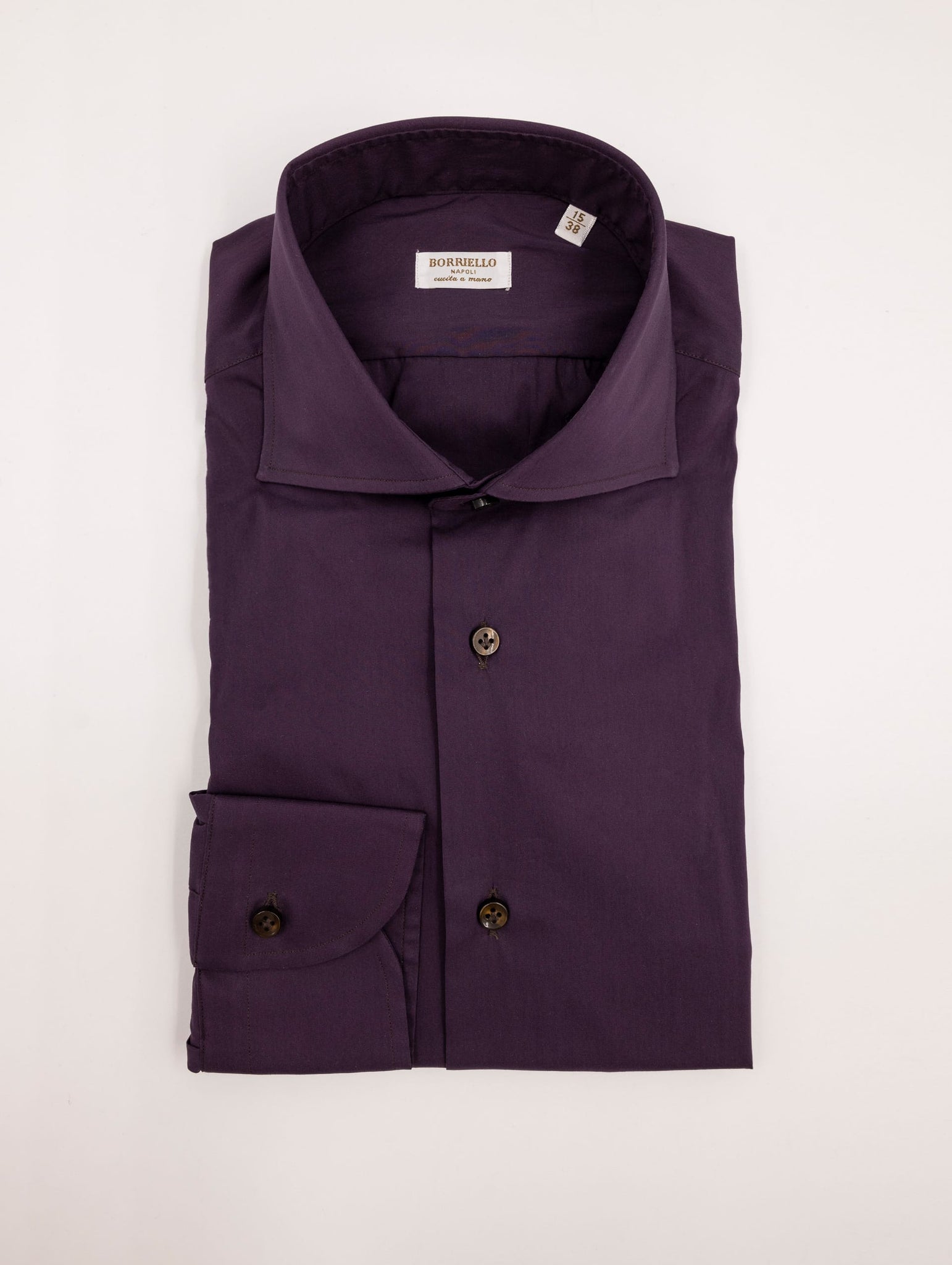 Camicia Borriello Napoli in Cotone Viola