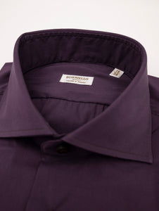 Camicia Borriello Napoli in Cotone Viola