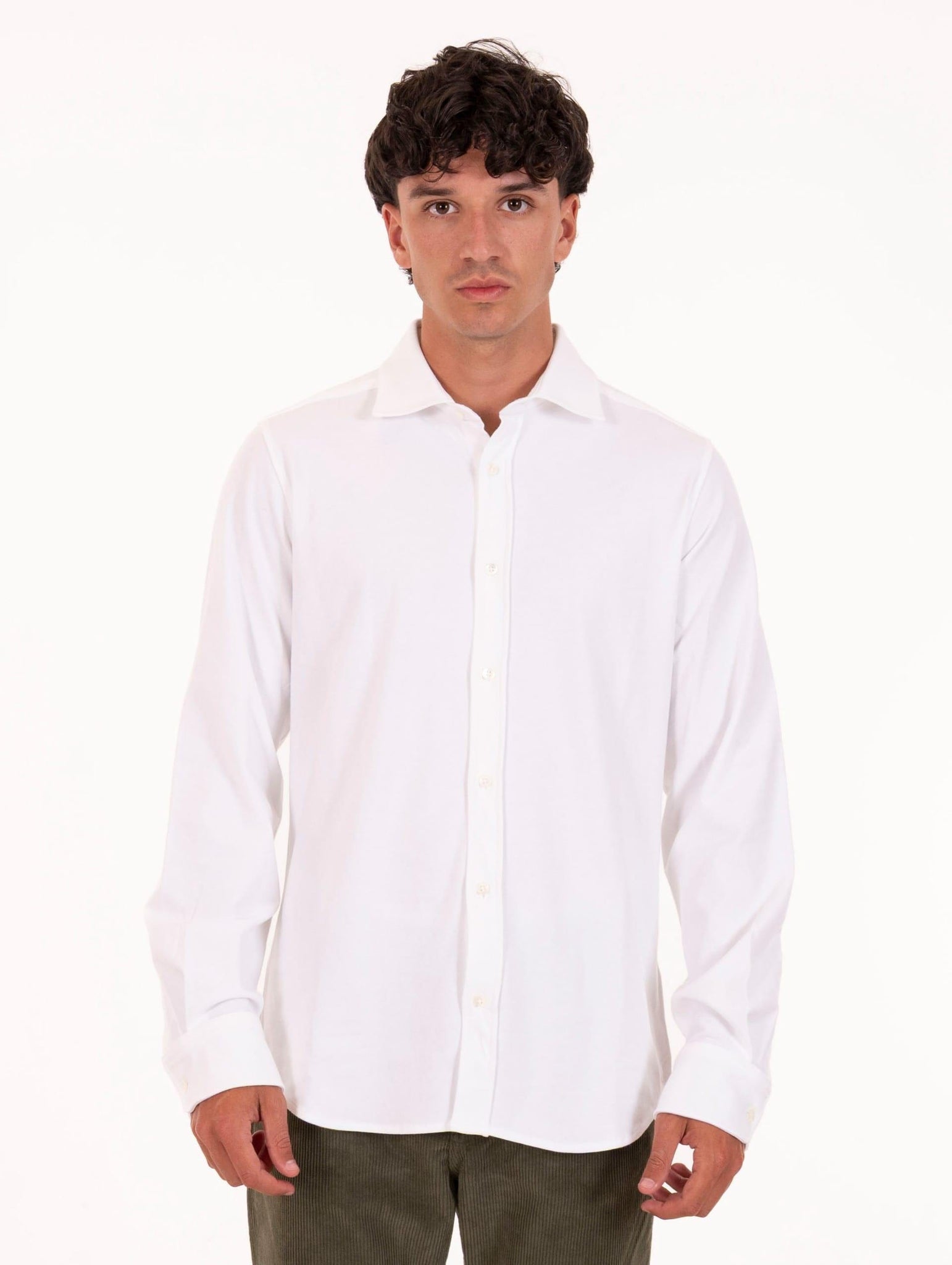 Camicia Circolo 1901 in Jersey Bianco