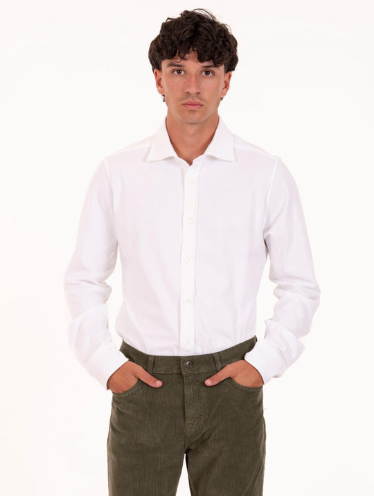 Circolo 1901 Shirt in White Jersey